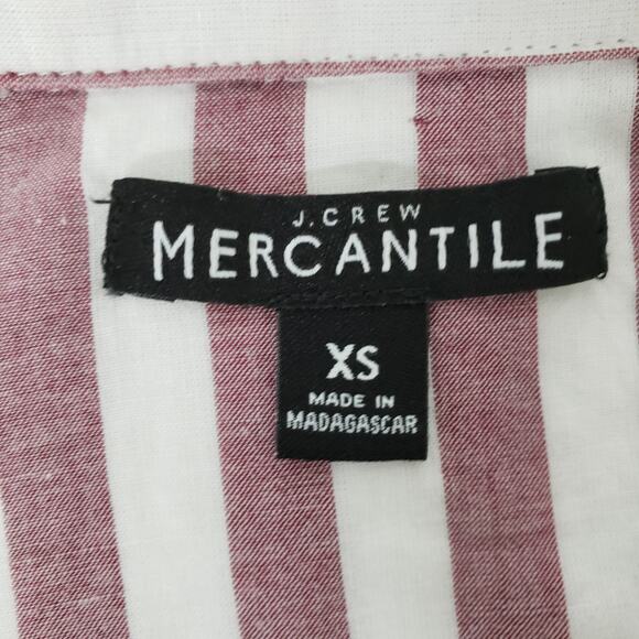 J. Crew Shirt Top Button Front Lydia Stripe Long Sleeves Cotton XS - Picture 9 of 11